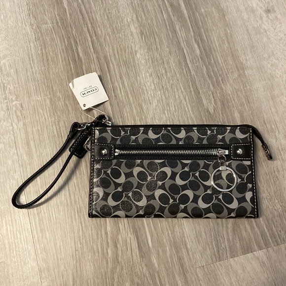 Coach Monogram Wristlet with Wallet Storage - Picture 1 of 14